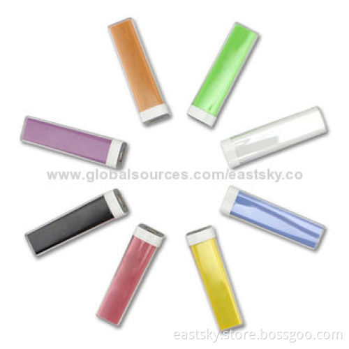 2600mAh universal lipstick charger, various colors are availableNew